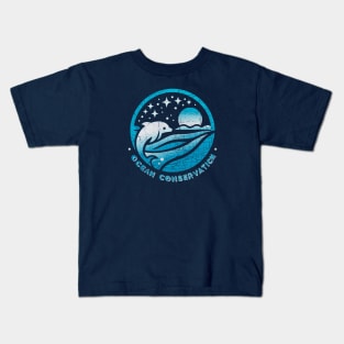 Ocean Conservation "Vintage Logo" Kids T-Shirt